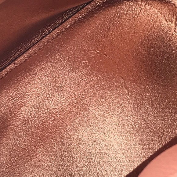 Rebecca Minkoff Leather Bucket Bag Apricot Peach Pink - Picture 9 of 11